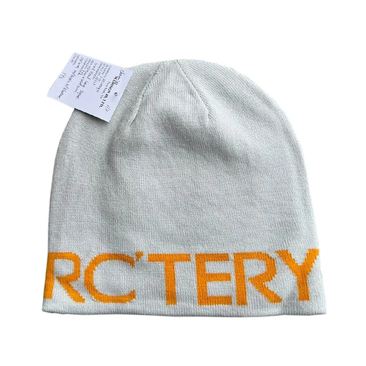 Arc'teryx Word Head Long Toque Light Grey / Orange NWT — RootsBK